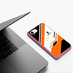 Чехол iPhone 7/8 матовый R6S: Asimov Orange Style, цвет: 3D-малиновый — фото 2