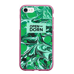 Чехол iPhone 7/8 матовый Open the Dorn, цвет: 3D-малиновый