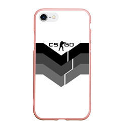 Чехол iPhone 7/8 матовый CS:GO Shade of Grey, цвет: 3D-светло-розовый