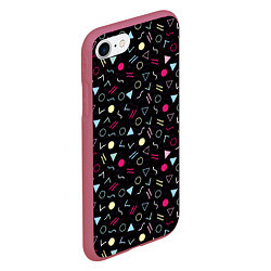 Чехол iPhone 7/8 матовый 80 Battaries, цвет: 3D-малиновый — фото 2
