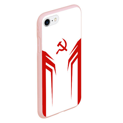 Чехол iPhone 7/8 матовый СССР воин / 3D-Светло-розовый – фото 2
