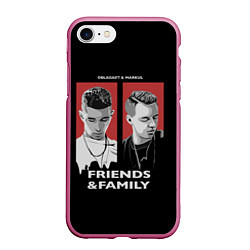 Чехол iPhone 7/8 матовый Markul: Friends & Family