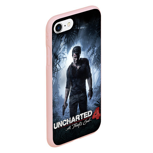 Чехол iPhone 7/8 матовый Uncharted 4: A Thief's End / 3D-Светло-розовый – фото 2