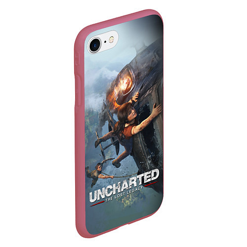 Чехол iPhone 7/8 матовый Uncharted: The Lost Legacy / 3D-Малиновый – фото 2