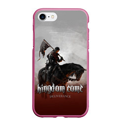 Чехол iPhone 7/8 матовый Kingdom Come: Knight Henry, цвет: 3D-малиновый