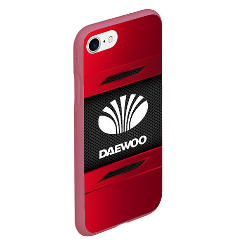 Чехол iPhone 7/8 матовый Daewoo Sport / 3D-Малиновый – фото 2