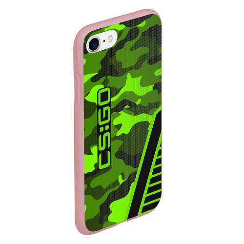 Чехол iPhone 7/8 матовый CS:GO Light Green Camo / 3D-Баблгам – фото 2