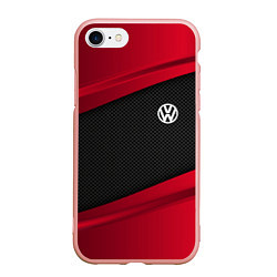 Чехол iPhone 7/8 матовый Volkswagen: Red Sport