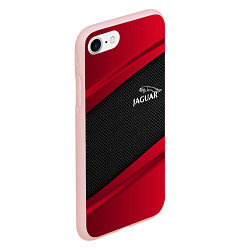 Чехол iPhone 7/8 матовый Jaguar: Red Sport, цвет: 3D-светло-розовый — фото 2