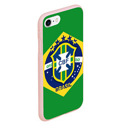 Чехол iPhone 7/8 матовый CBF Brazil, цвет: 3D-светло-розовый — фото 2