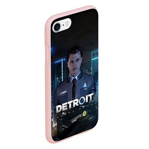 Чехол iPhone 7/8 матовый Detroit: Connor / 3D-Светло-розовый – фото 2