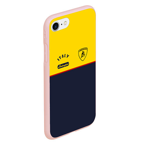 Чехол iPhone 7/8 матовый Italy Lamborghini / 3D-Светло-розовый – фото 2