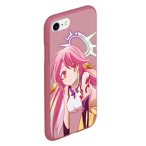 Чехол iPhone 7/8 матовый No Game No Life / 3D-Малиновый – фото 2