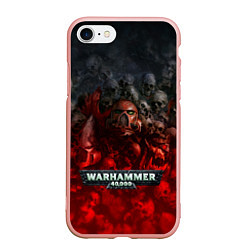 Чехол iPhone 7/8 матовый Warhammer 40000: Dawn Of War, цвет: 3D-светло-розовый