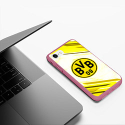 Чехол iPhone 7/8 матовый Borussia, цвет: 3D-малиновый — фото 2
