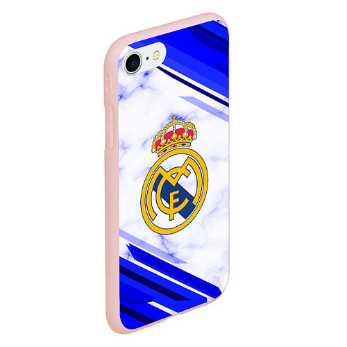 Чехол iPhone 7/8 матовый Real Madrid / 3D-Светло-розовый – фото 2