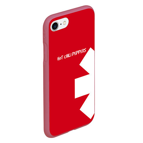 Чехол iPhone 7/8 матовый RHCP: Red Style / 3D-Малиновый – фото 2