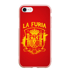 Чехол iPhone 7/8 матовый La Furia, цвет: 3D-светло-розовый
