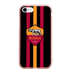 Чехол iPhone 7/8 матовый FC Roma 1927, цвет: 3D-светло-розовый