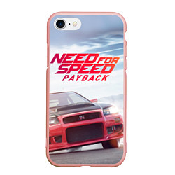 Чехол iPhone 7/8 матовый Need for Speed: Payback, цвет: 3D-светло-розовый