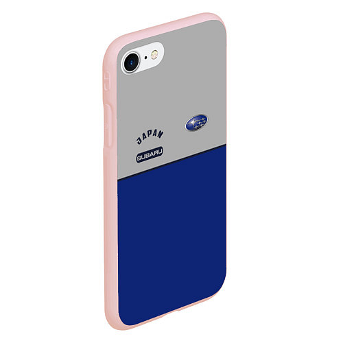 Чехол iPhone 7/8 матовый Subaru Style / 3D-Светло-розовый – фото 2