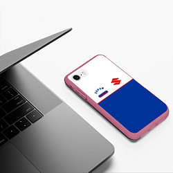 Чехол iPhone 7/8 матовый Suzuki Style, цвет: 3D-малиновый — фото 2