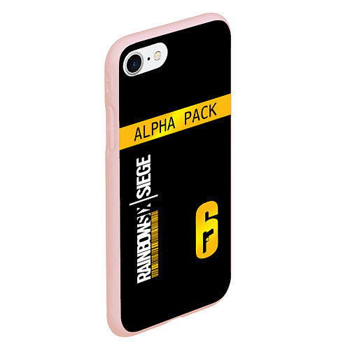 Чехол iPhone 7/8 матовый Rainbow Six Siege: Alpha Pack / 3D-Светло-розовый – фото 2