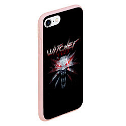 Чехол iPhone 7/8 матовый Witcher 2077, цвет: 3D-светло-розовый — фото 2