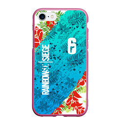 Чехол iPhone 7/8 матовый Rainbow Six: Sunsplash Pack, цвет: 3D-малиновый