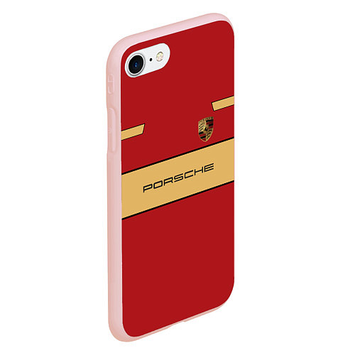 Чехол iPhone 7/8 матовый Porsche Design / 3D-Светло-розовый – фото 2