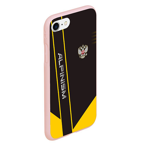 Чехол iPhone 7/8 матовый Alpinism: Yellow Russia / 3D-Светло-розовый – фото 2