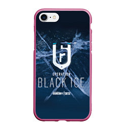 Чехол iPhone 7/8 матовый Operation Black Ice, цвет: 3D-малиновый