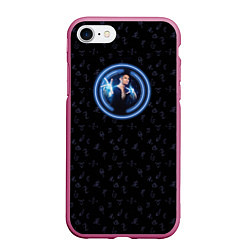 Чехол iPhone 7/8 матовый Magnus Bane, цвет: 3D-малиновый