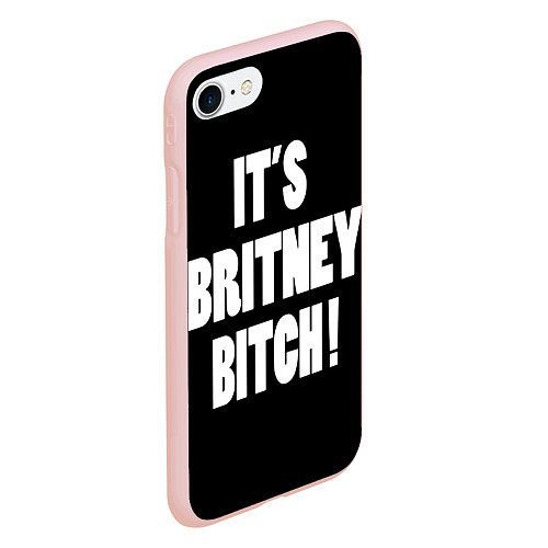 Чехол iPhone 7/8 матовый It's Britney Bitch / 3D-Светло-розовый – фото 2