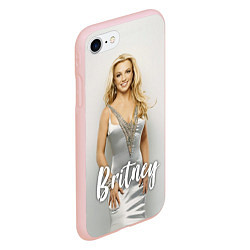 Чехол iPhone 7/8 матовый Britney Spears, цвет: 3D-светло-розовый — фото 2