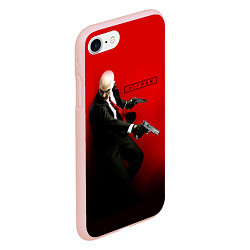 Чехол iPhone 7/8 матовый Hitman: Red Agent, цвет: 3D-светло-розовый — фото 2