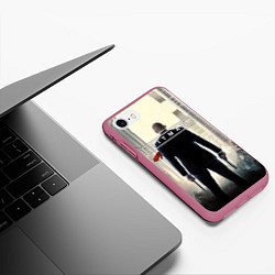 Чехол iPhone 7/8 матовый Hitman: Retribution, цвет: 3D-малиновый — фото 2