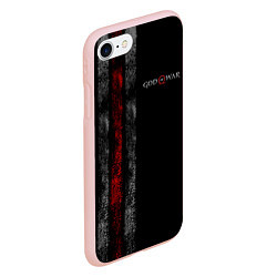 Чехол iPhone 7/8 матовый God of War: Black Style, цвет: 3D-светло-розовый — фото 2