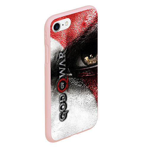 Чехол iPhone 7/8 матовый God of War: Kratos / 3D-Светло-розовый – фото 2