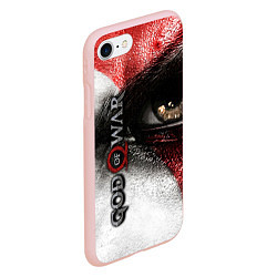 Чехол iPhone 7/8 матовый God of War: Kratos, цвет: 3D-светло-розовый — фото 2