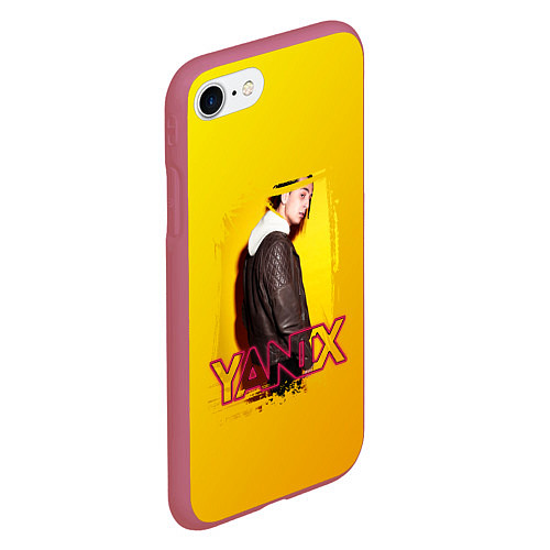 Чехол iPhone 7/8 матовый Yanix: Yellow Mood / 3D-Малиновый – фото 2