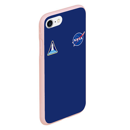 Чехол iPhone 7/8 матовый NASA: Special Form / 3D-Светло-розовый – фото 2