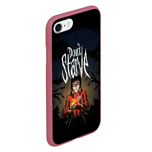 Чехол iPhone 7/8 матовый Willow Halloween / 3D-Малиновый – фото 2