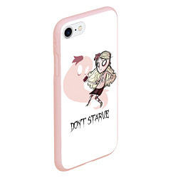 Чехол iPhone 7/8 матовый Don't Starve: Wendy, цвет: 3D-светло-розовый — фото 2