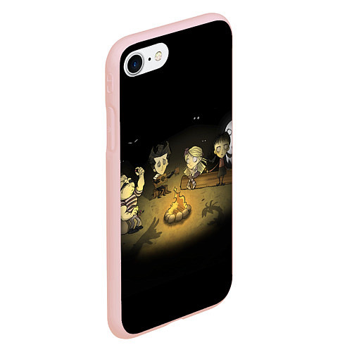 Чехол iPhone 7/8 матовый Don’t Starve campfire / 3D-Светло-розовый – фото 2