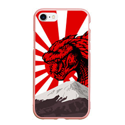 Чехол iPhone 7/8 матовый Japanese Godzilla