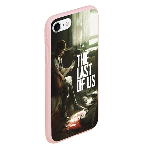 Чехол iPhone 7/8 матовый The Last of Us: Guitar Music / 3D-Светло-розовый – фото 2