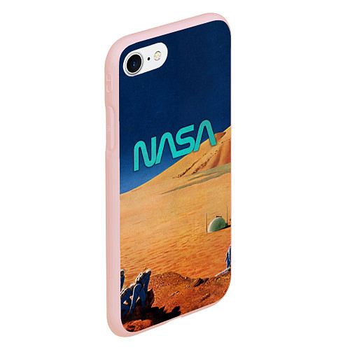 Чехол iPhone 7/8 матовый NASA on Mars / 3D-Светло-розовый – фото 2