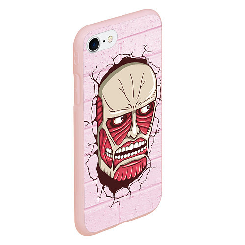 Чехол iPhone 7/8 матовый Colossal Titan / 3D-Светло-розовый – фото 2