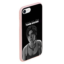 Чехол iPhone 7/8 матовый Rise if The Tomb Raider, цвет: 3D-светло-розовый — фото 2